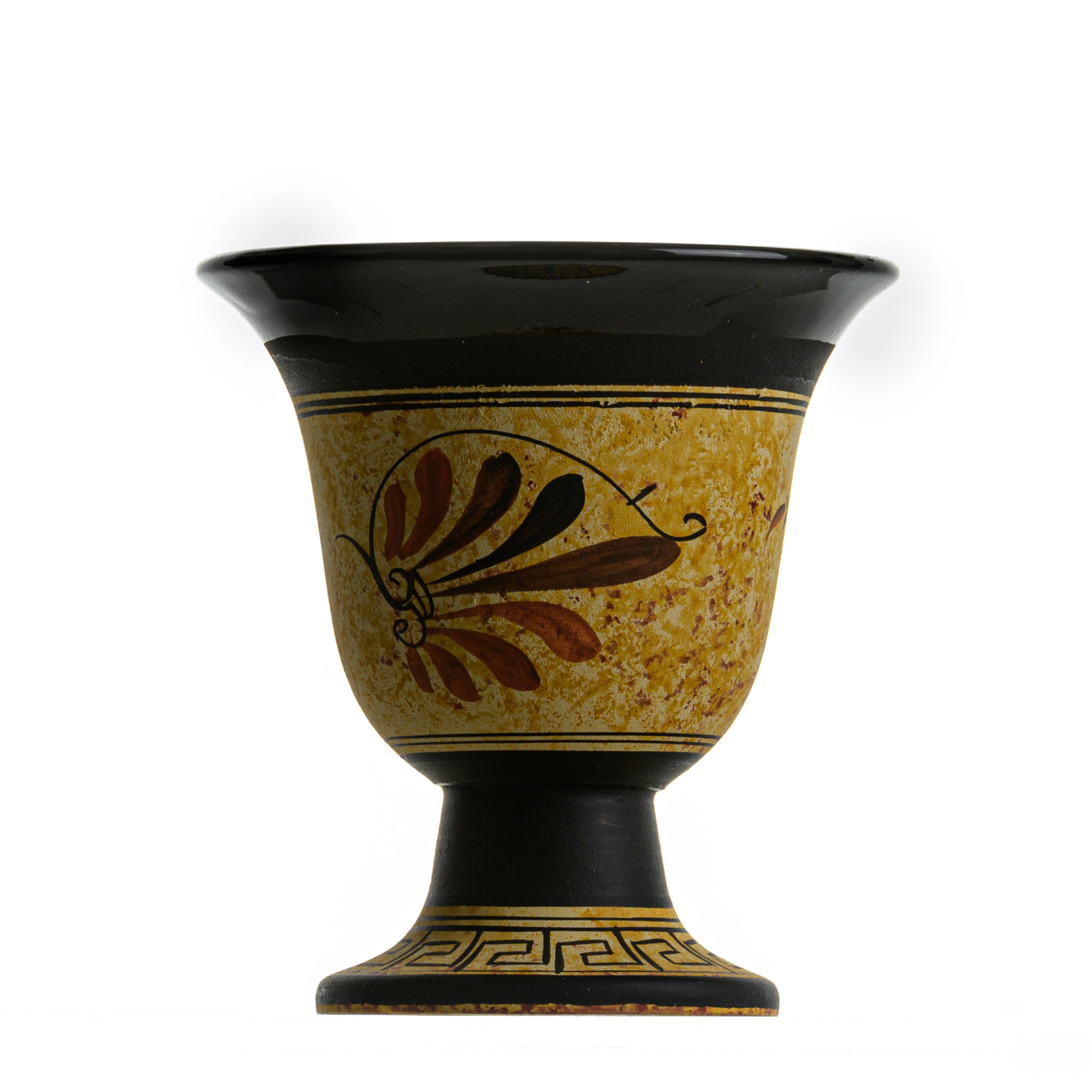 Tazza Della Giustizia Pitagorica – Dea Atena In Ceramica Dipinta A Mano, Altezza 11,5 Cm, Peso 270 G