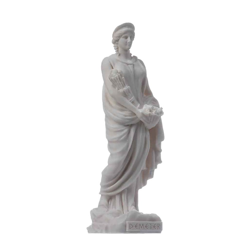 Demeter Goddess of the Harvest and Agriculture Alabaster Statue 6.7" - Etsy