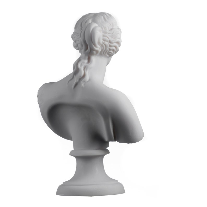 Aphrodite venus goddess bust sculpture in ancient greek roman mythology greek hand made marble cast statue 9" image 7
