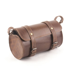 Leather barrel shoulder bag natural tan beige vintage brown black handmade cross body saddle vintage handbag purse m