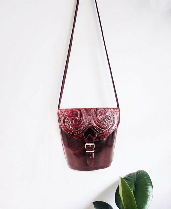 Shoulder bag with embossed design