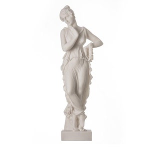 Persephone goddess of the underworld springtime flowers&vegetation statue 9.8"