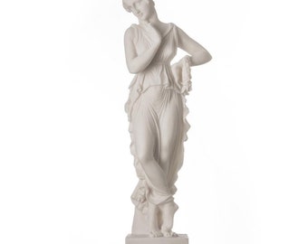 Persephone goddess of the underworld springtime flowers&vegetation statue 9.8"