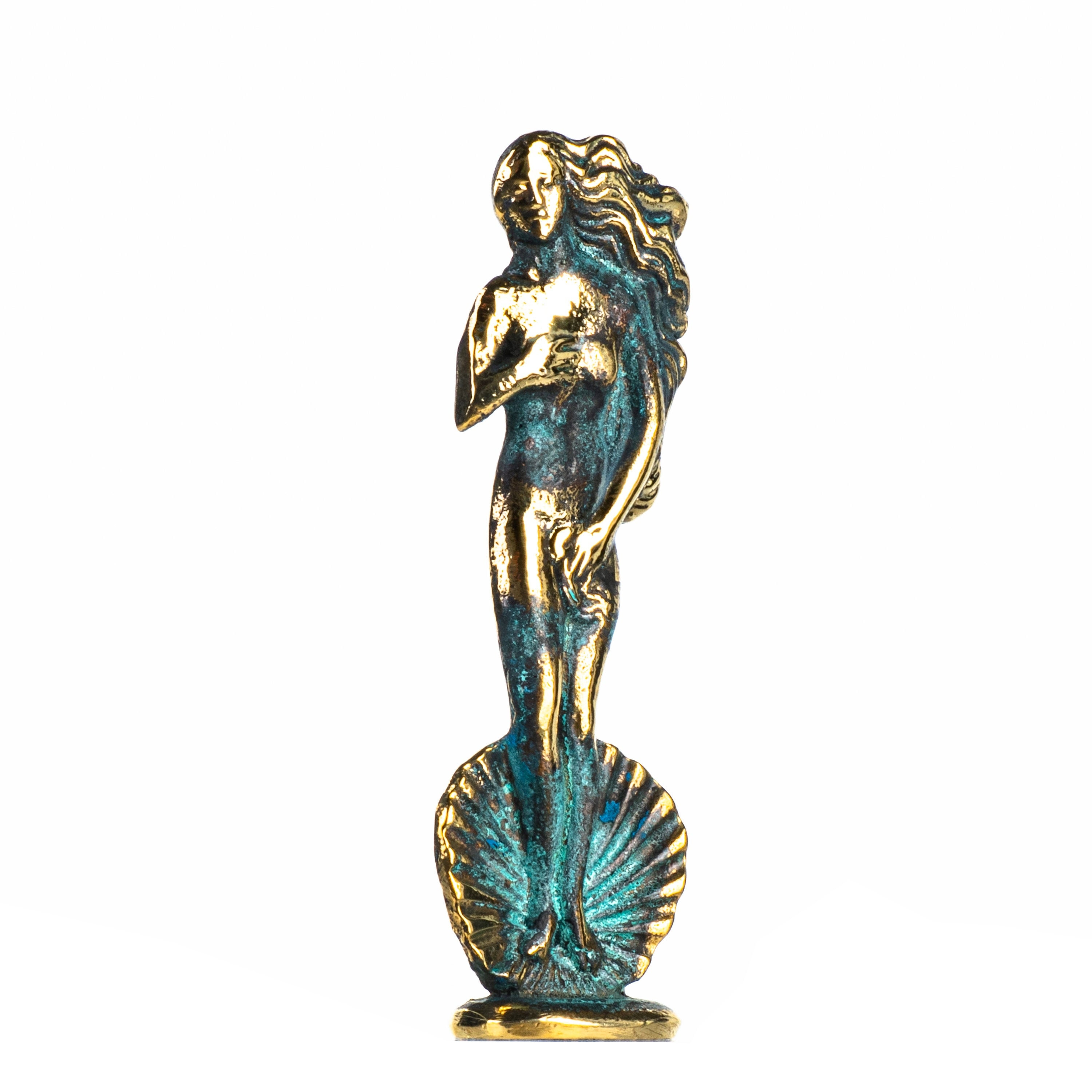Rising Venus Solid Bronze Aphrodite Zeus Daughter Greek Goddess Figure 5.6 Inches