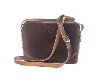 Leather shoulder bag handmade design natural tan beige brown black cross body satchel vintage saddle handbag purse