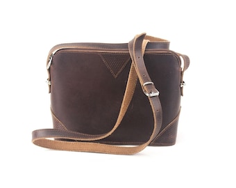 Leather shoulder bag handmade design natural tan beige brown black cross body satchel vintage saddle handbag purse