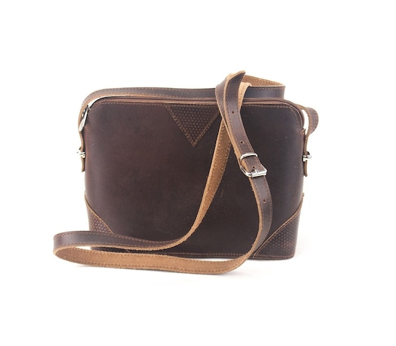 Sacoche en cuir marron fait main, sacoche de selle en