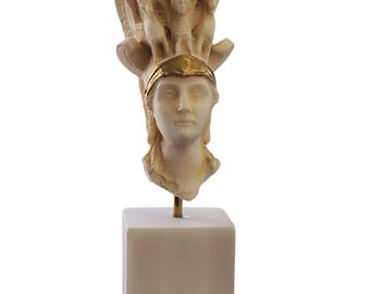 Athena Parthenos Varvakeion Bust 17.5cm Gold Tone