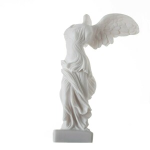 Ancient ruins louvre museum winged victory nike of samothrace figurine 7.8 inches