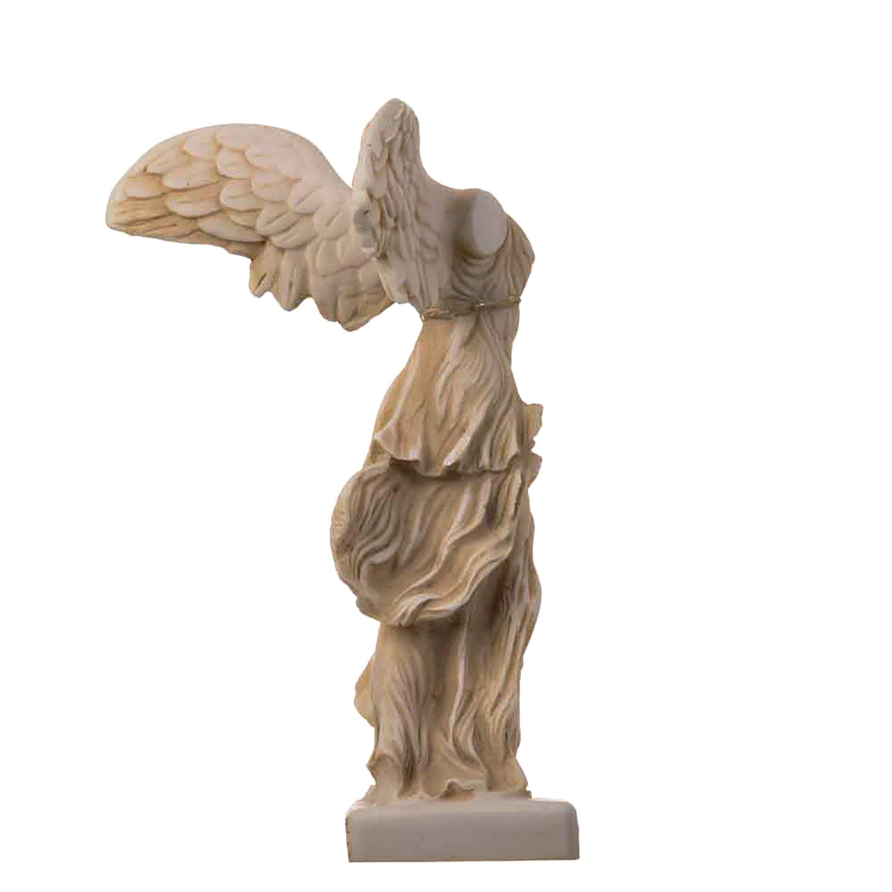 翼のあるニケ サモトラケの勝利の女神像 ゴールドトーン アラバスター