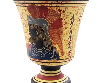 Pythagoras Cup of Justice Pythagorean Fair Mug Ancient Greek God Achilles Hand Painted Ceramic