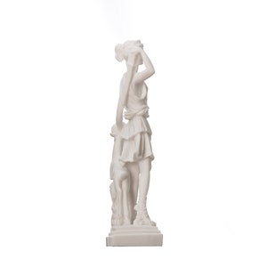 Artemis diana de versailles chasseresse avec statue de cerf grec romain 10 pouces image 4