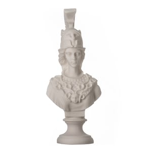 Skulptur Athena Athene Göttin der Weisheit Alabaster Statue Büste 7,9&quot;