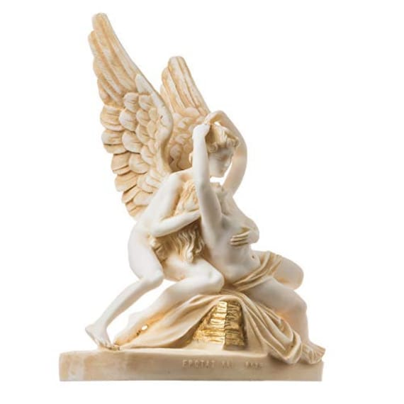 Eros Amantes Angels Cupido Psique Eros Afrodita Venus Bronce Estatua Escultura Decor 