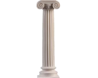 Griechische Säule Ionische Ordnung antike Dekoration Architektur Alabaster 10.2" kostenloser Versand