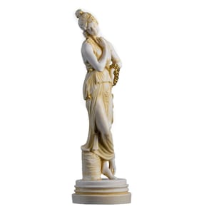 persephone goddess of the underworld springtime flowers&vegetation gold 11.8&quot;