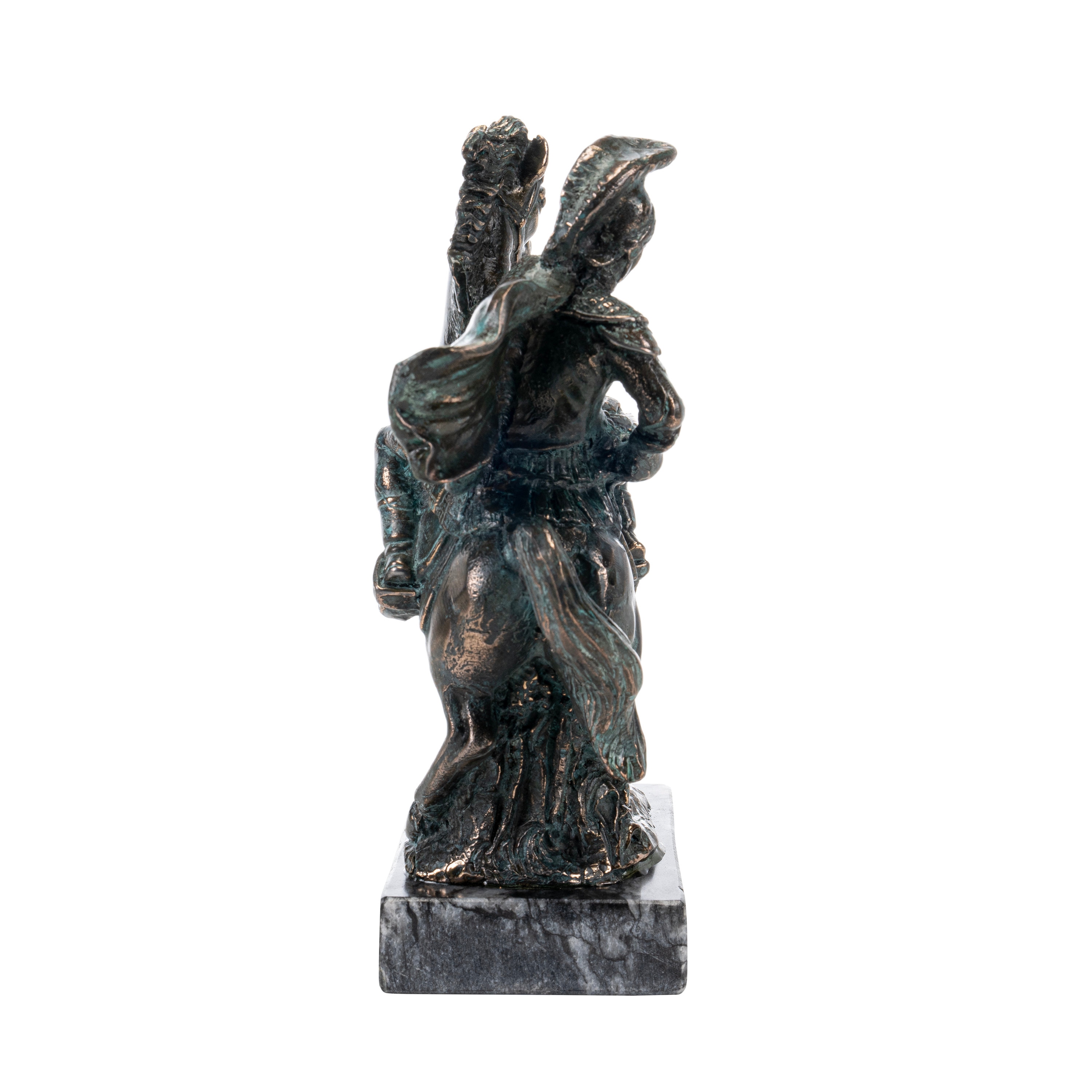 Alexander Der Große Griechische Mazedonische König Auf Bucephalus Skulptur