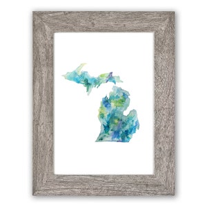Michigan Watercolor Print image 4