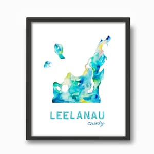 Leelanau County Watercolor Print