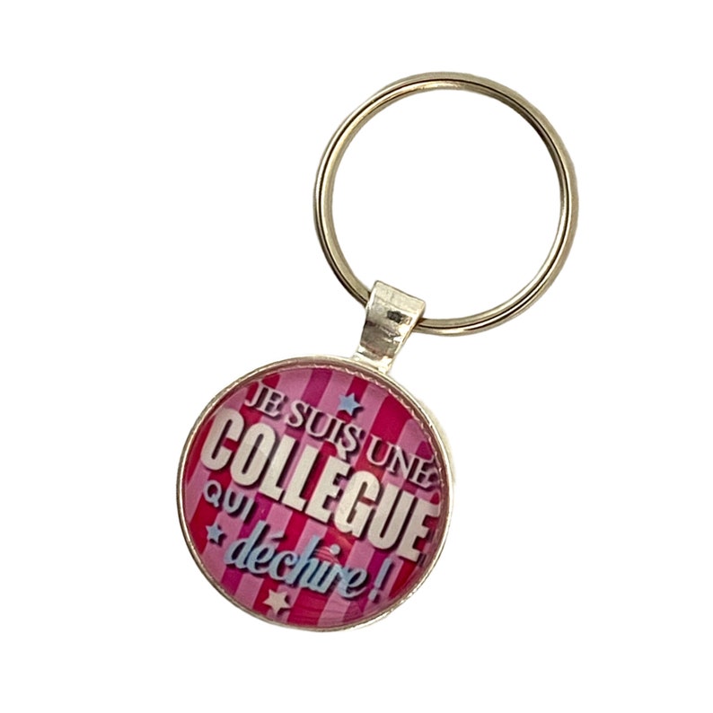 Porte-clés Cabochons SOWAKA Lot 10 - Ronds 2,5cm Bijoux Photo DIY Créatif Argenté