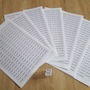 Miyuki delicas 11/0 bead reference labels for tic tac boxes to print