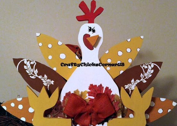 Wood Thanksgiving Turkey Thanksgiving Decorations Home Etsy
