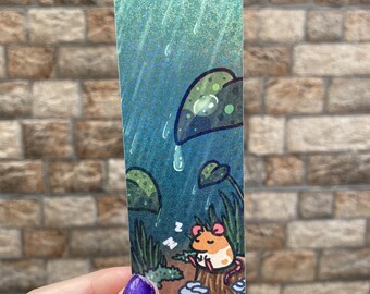 Laminated bookmark - Rainy day