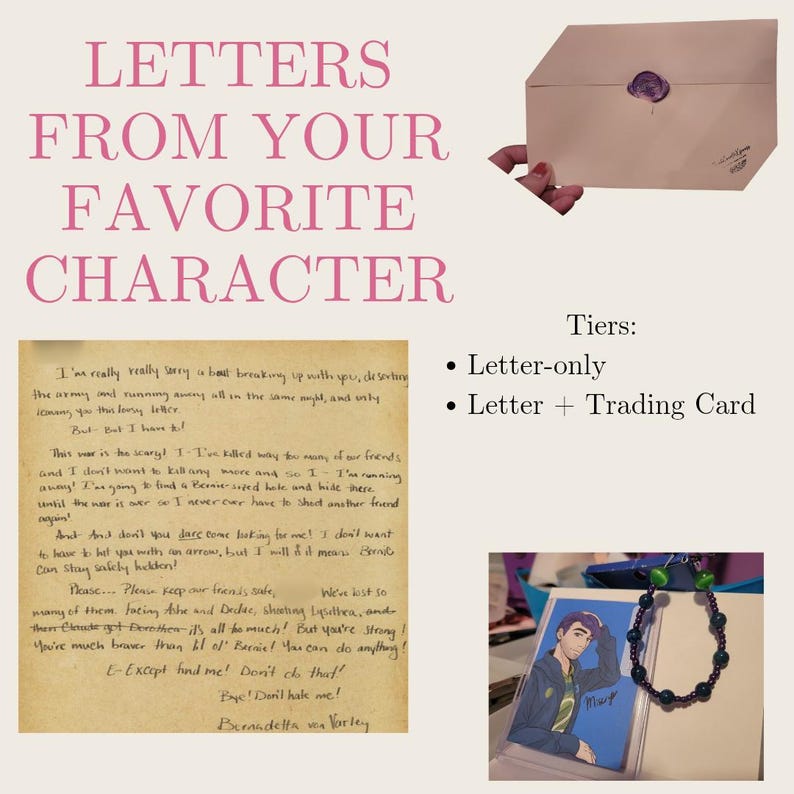 Handwritten Letters from Your Favorite Character image 1