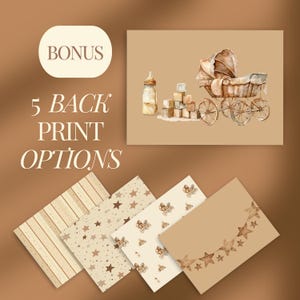 Complete Baby Shower Suite Storybook Theme Design Digital Download Package Vintage Style Collection Custom Templates Diaper Raffle Cards Book Request Insert Thank You Notes Beautiful Sepia Tone Elements Premium Quality Bundle