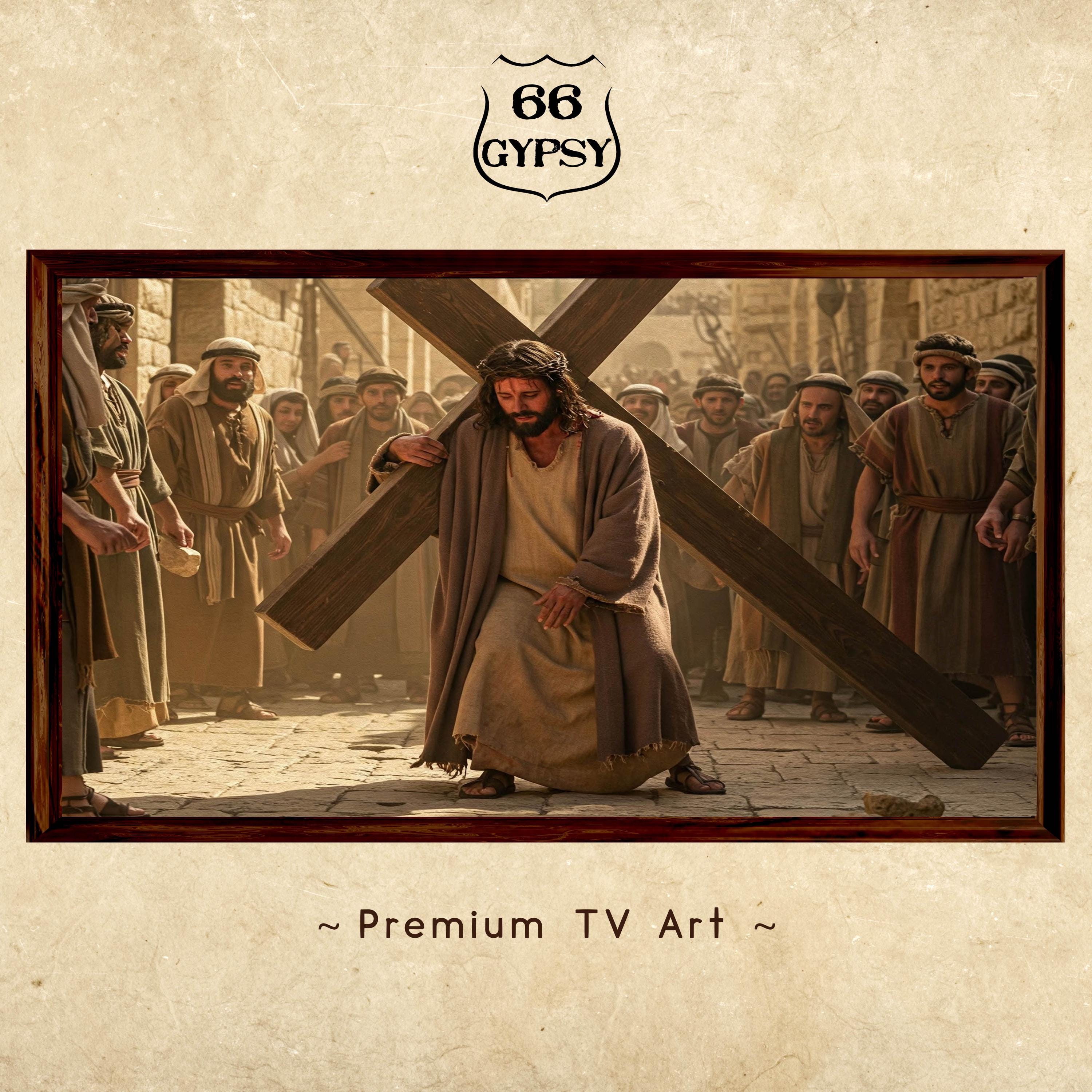 Digital Frame TV Jesus Theme Artwork Wall Display Religious Home Prayer ...