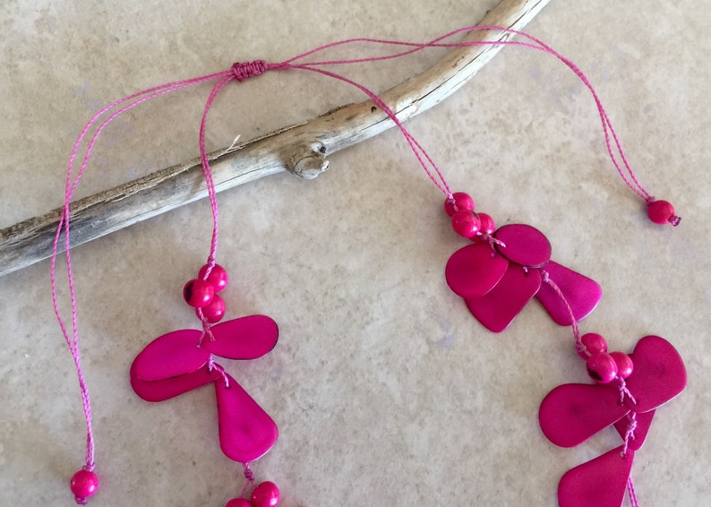 Peruvian handmade set. organic New Eco-friendly bio-degradable Chifle Organic Tagua Nut Necklace and Earrings Set