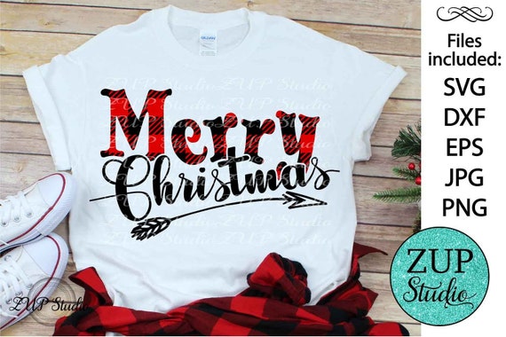 Download Merry Christmas Plaid Design Svg Digital Cutting Files Png Jpg Etsy