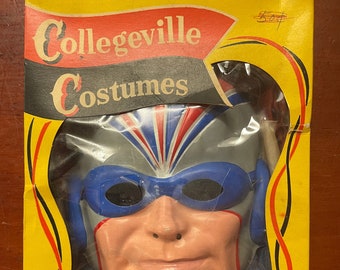 1960's Collegeville Halloween Costume - Captain U.S.A.  Size Small 4-6