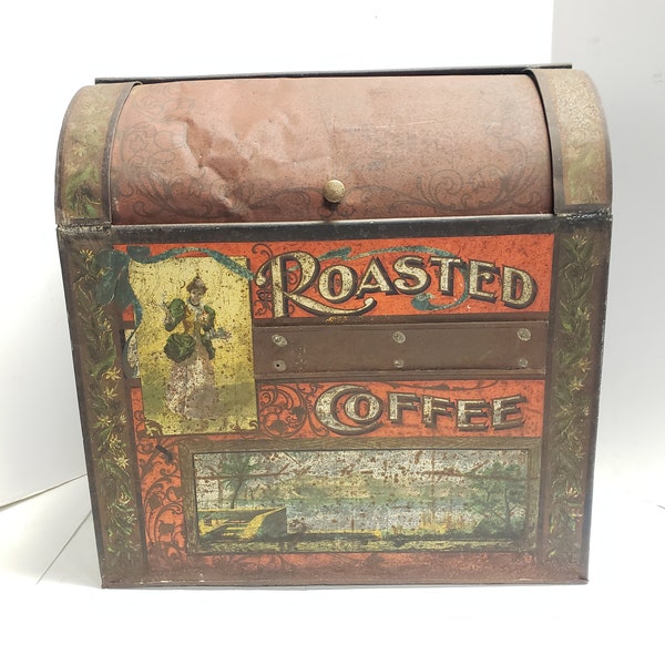 Antique Coffee Bin Etsy