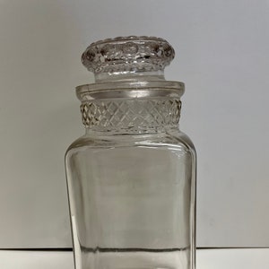 Vintage Clear Glass Canister