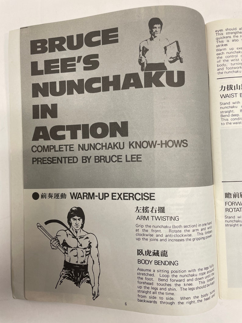 1970's Bruce Lee's Nunchaku in Action Revised Edition Etsy