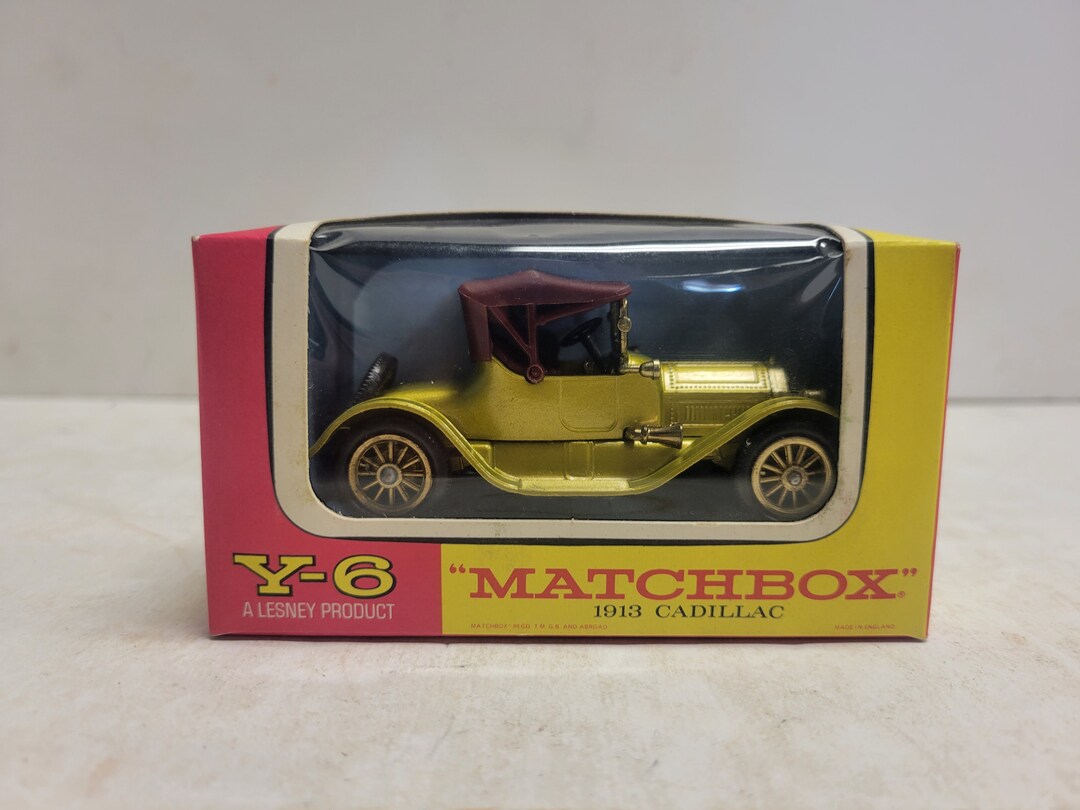 1960's Vintage Lesney Matchbox Y6 1913 Cadillac , Toy Car,
