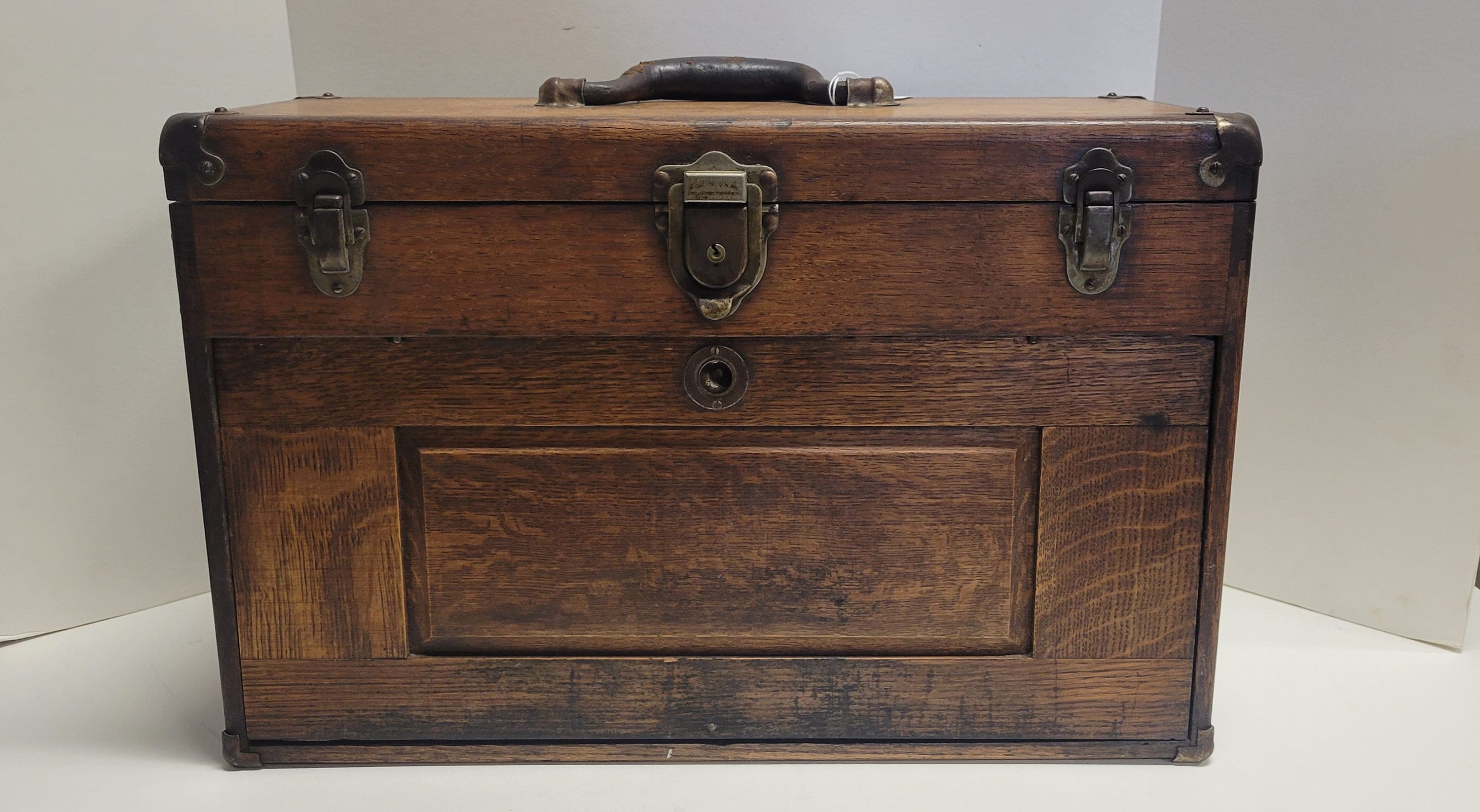 Antique, Circa 1930's, UNION STEEL CHEST Corp., Wood, 7 Antique, Circa 1930's, UNION STEEL CHEST Corp., Wood, 7