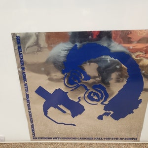Original & RARE  Serigraph  Groucho Marx Appearance Presentation Lobby Poster at Carnegie Hall-1972, Designed by Glen Christensen