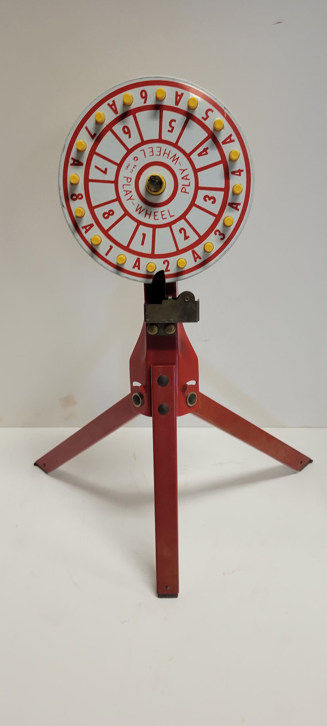 Vintage 1963 Play - Wheel Miniature Carnival Wheel, Metal With Plastic ...