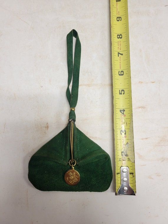 Vintage Rouge Mini Suede clutch