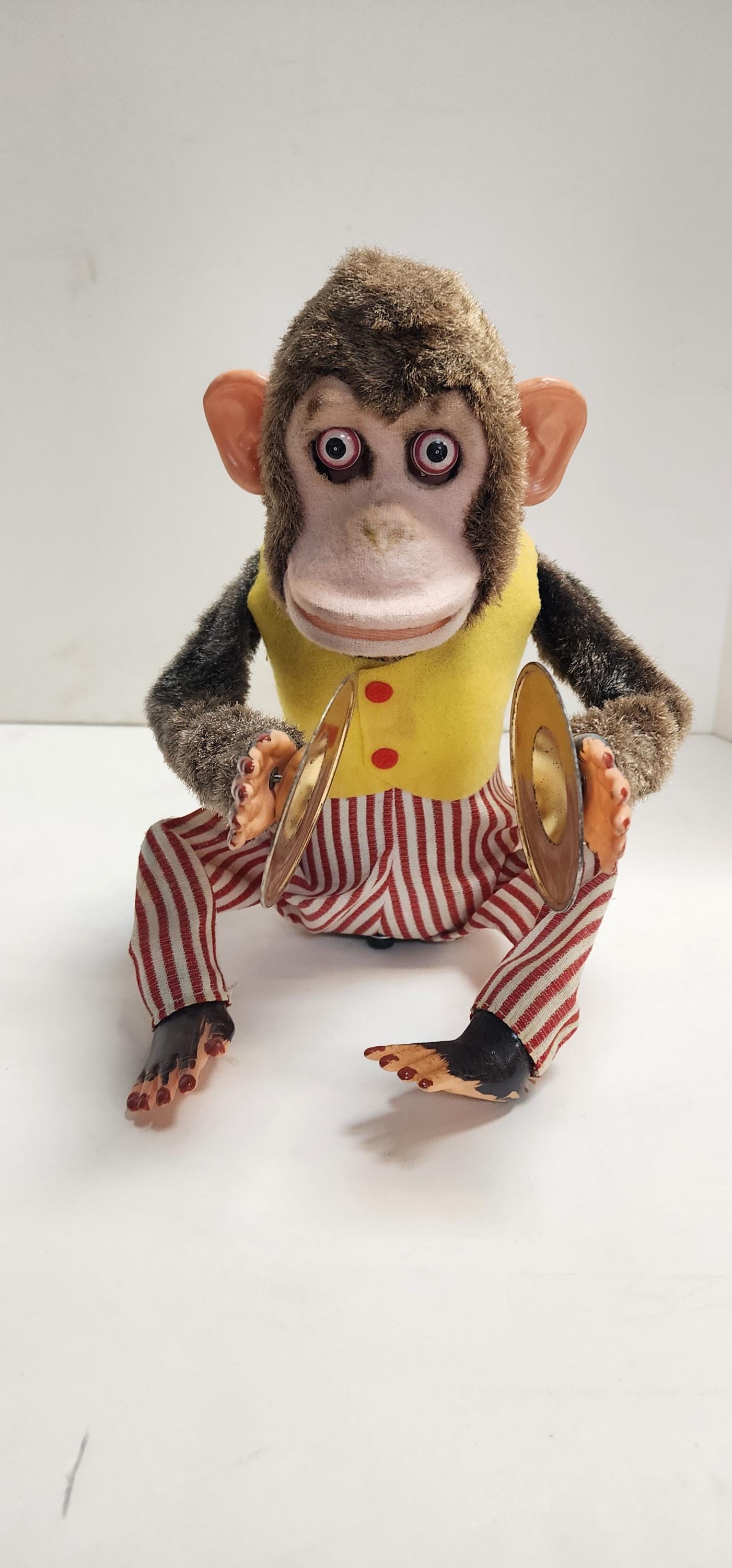 C. 1950's - 60's Vintage Battery Op, Jolly Chimp, Plays Cymbals