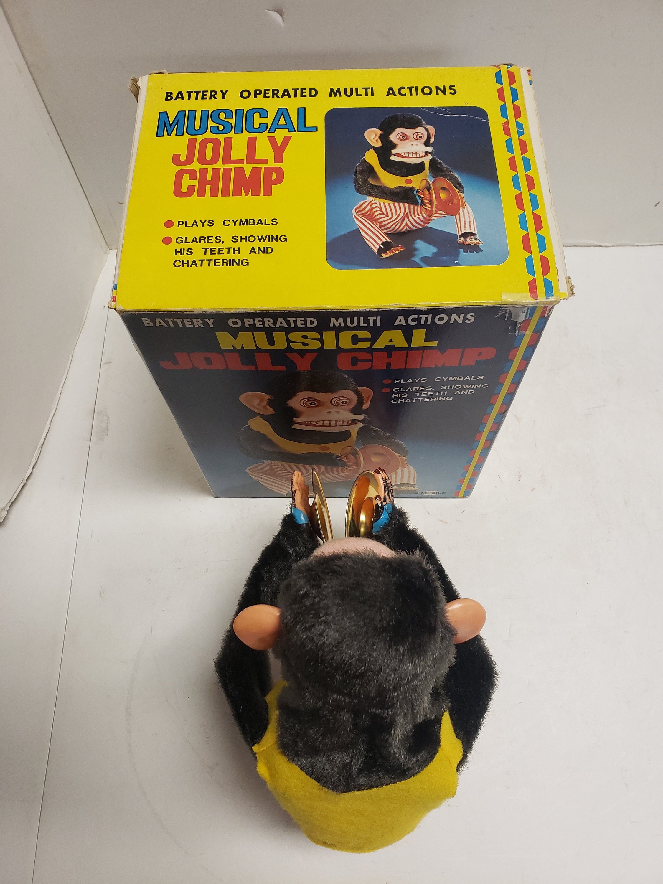 Vintage Daishin CK Musical Jolly Chimp Toy, Good Working Condition