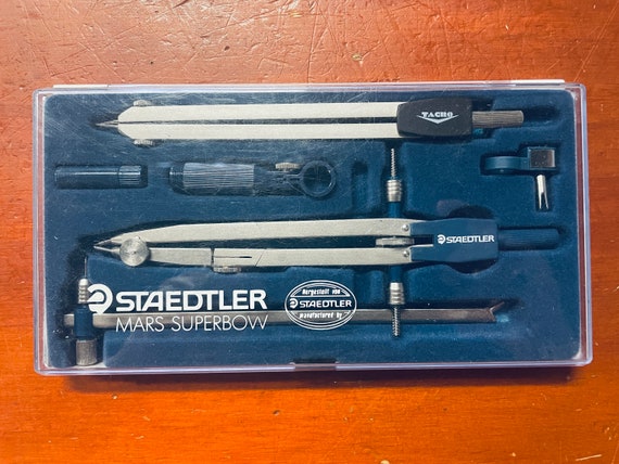 Vintage Staedtler Mars Superbow Drawing Instrument Set - Etsy