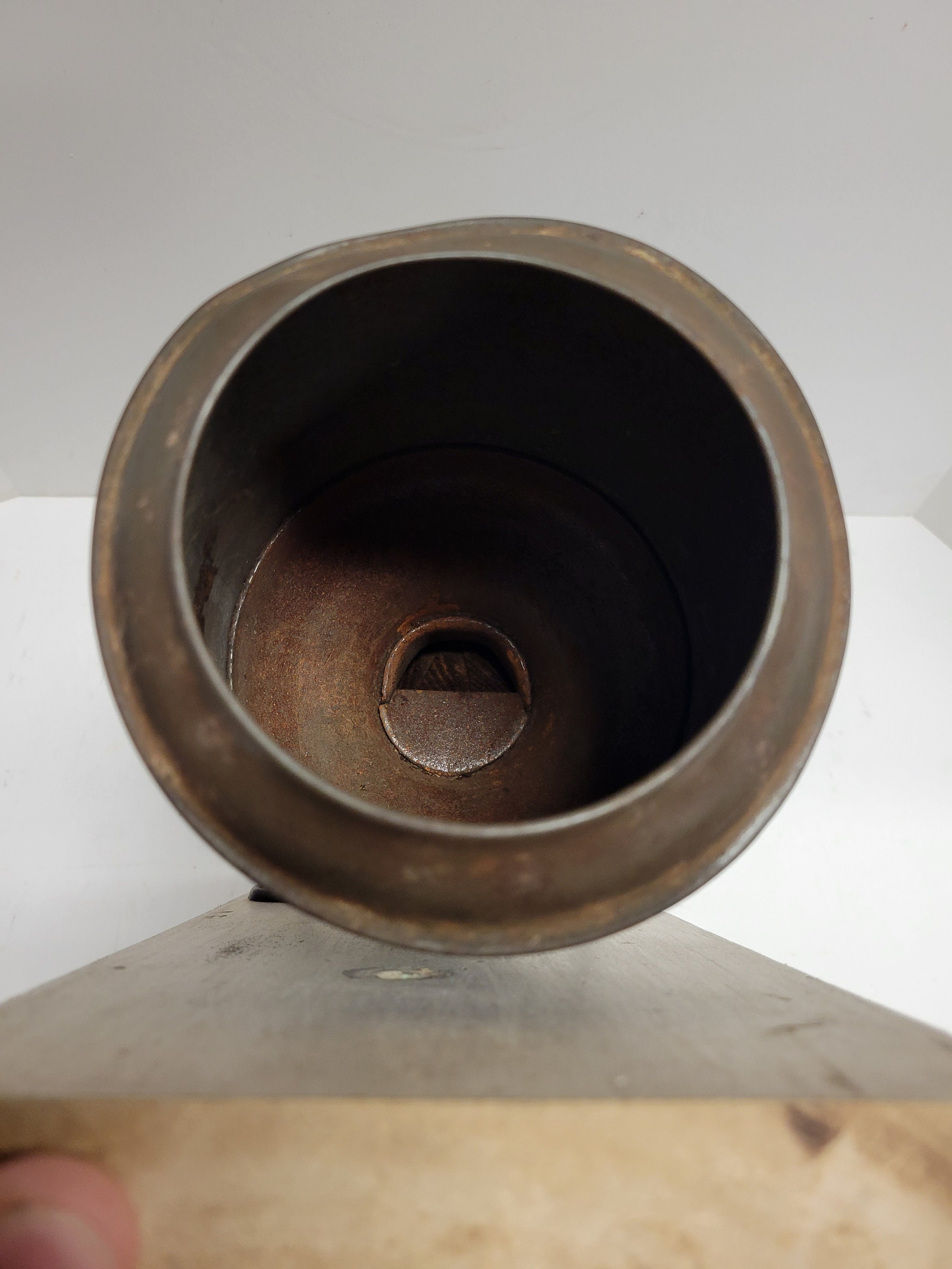 Antique Coffee Grinder, Canister Coffee Mill, Primitive, Metal 