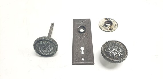 Antique Victorian Screen Door Knob Set Model H 41110 With Etsy