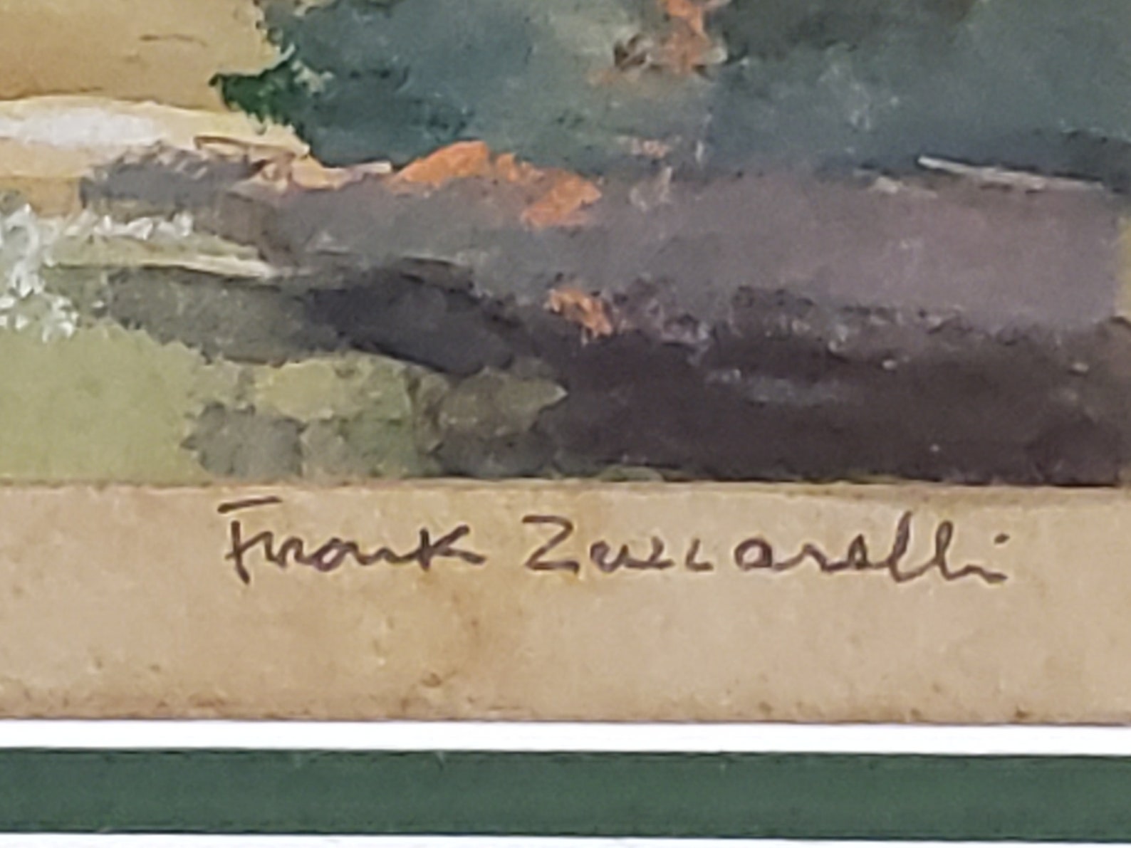 Original Frank Zuccarelli Watercolor and Pastel Hand Signed Etsy