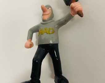 INSPECTEUR GADGET BANDAI POPY 1983 PVC SKI NEUF SOUS BLISTER MISB BEL ETAT
