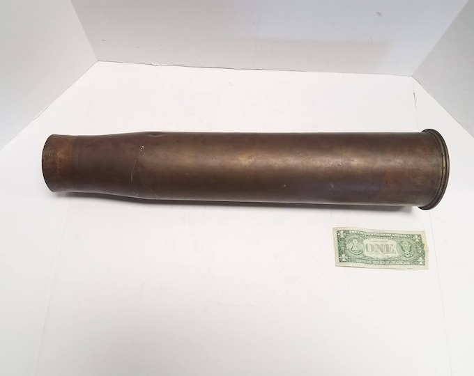 M19 Shell Case Vintage, Antique 1944 Dated WWII 90mm M19 Brass Shell Casing M48 ...