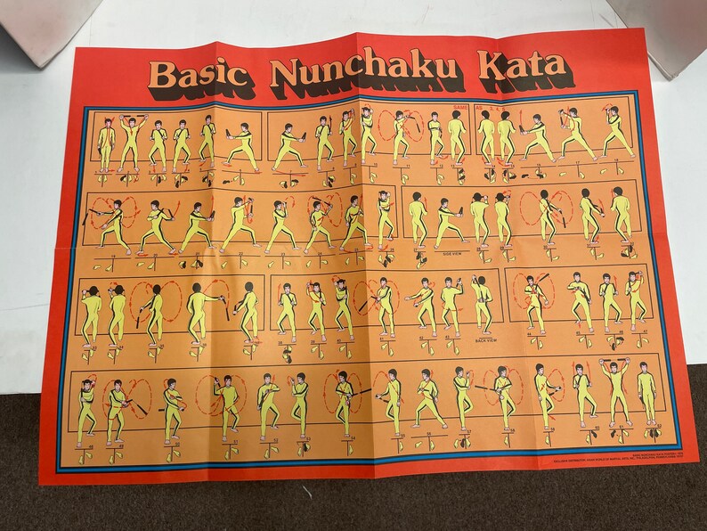 1970's Bruce Lee's Nunchaku in Action Revised Edition Etsy